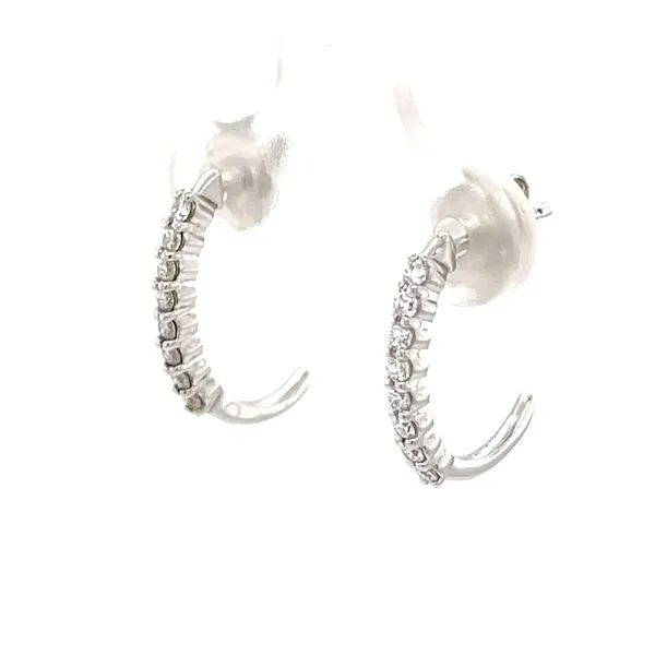 0.25Cttw Sterling Silver Lab Diamond Post Earrings Image 2 Minor Jewelry Inc. Nashville, TN