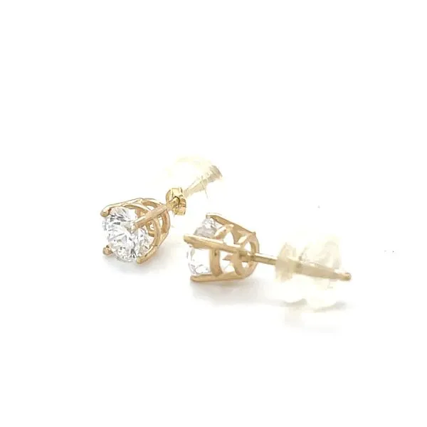 1.00Cttw 10K Yellow Gold Lab Diamond Studs Image 3 Minor Jewelry Inc. Nashville, TN