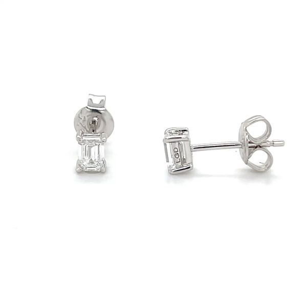 Sterling Silver 0.50cttw 4x3mm VS1-VS2 E-F Lab Diamond Studs Minor Jewelry Inc. Nashville, TN