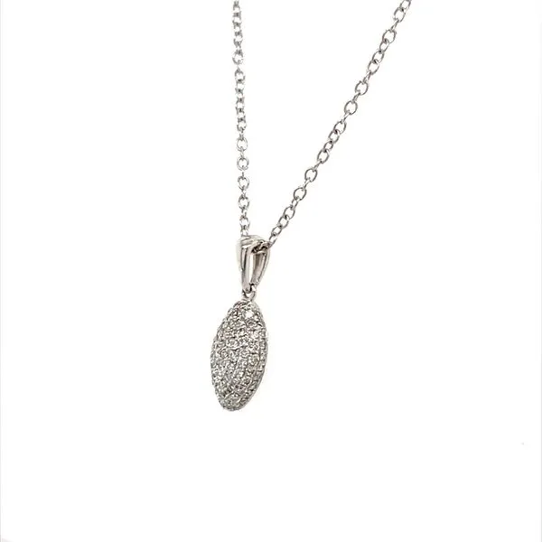 18K White Gold Diamond Pendant Necklace Image 2 Minor Jewelry Inc. Nashville, TN