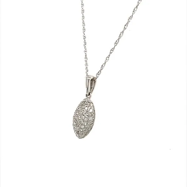 18K White Gold Diamond Pendant Necklace Image 2 Minor Jewelry Inc. Nashville, TN