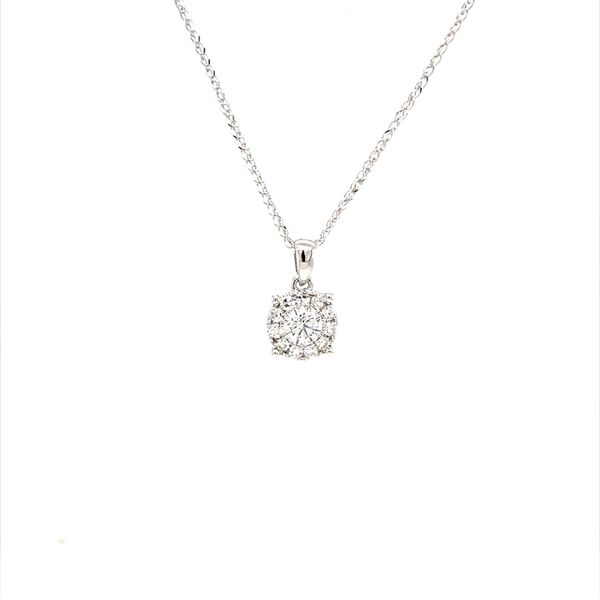 14K White Gold Diamond Pendant on 14K White Gold Chain Minor Jewelry Inc. Nashville, TN