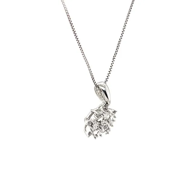 10K White Gold Diamond Pendant Necklace Image 3 Minor Jewelry Inc. Nashville, TN