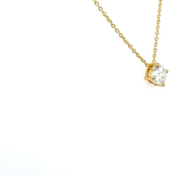 14K Yellow Gold Diamond Pendant Necklace Image 3 Minor Jewelry Inc. Nashville, TN