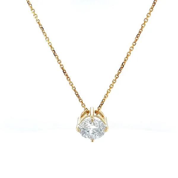 14K Yellow Gold Diamond Pendant Necklace Image 2 Minor Jewelry Inc. Nashville, TN