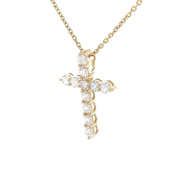 14K Yellow Gold 1.00cttw Lab Grown Diamond Pendant Necklace Image 2 Minor Jewelry Inc. Nashville, TN