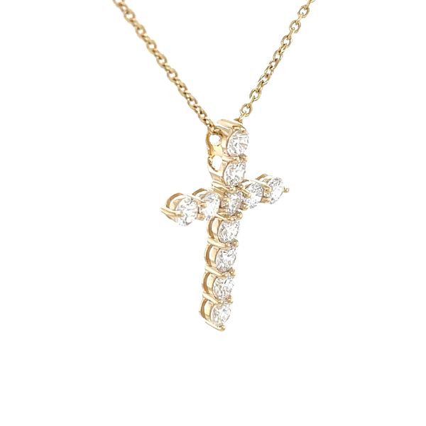 14K Yellow Gold 1.00cttw Lab Grown Diamond Pendant Necklace Image 3 Minor Jewelry Inc. Nashville, TN