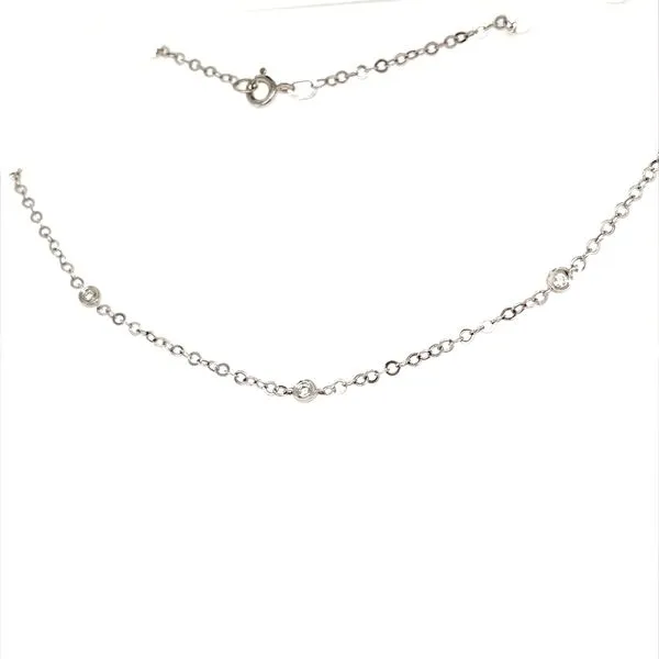 14K White Gold Diamond Necklace Image 2 Minor Jewelry Inc. Nashville, TN