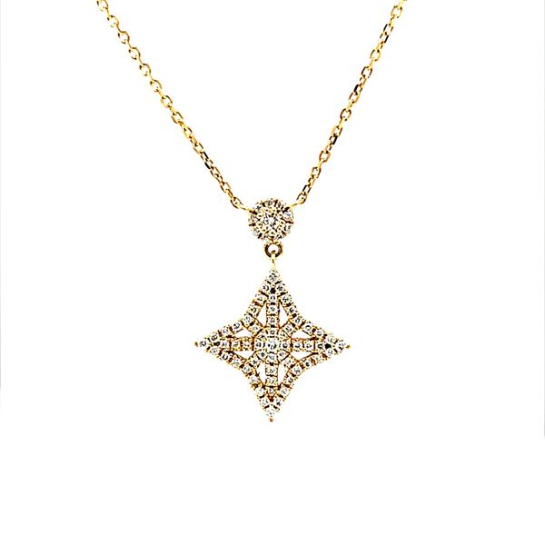 14K Yellow Gold Diamond Star Necklace Minor Jewelry Inc. Nashville, TN