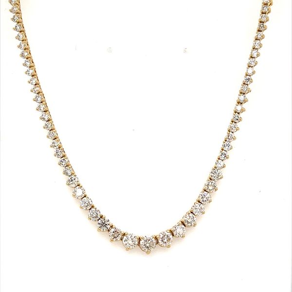 14K Yellow Gold Diamond Tennis Necklace Minor Jewelry Inc. Nashville, TN