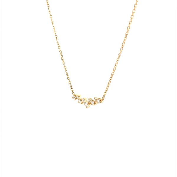 14K Yellow Gold Diamond Necklace Image 2 Minor Jewelry Inc. Nashville, TN