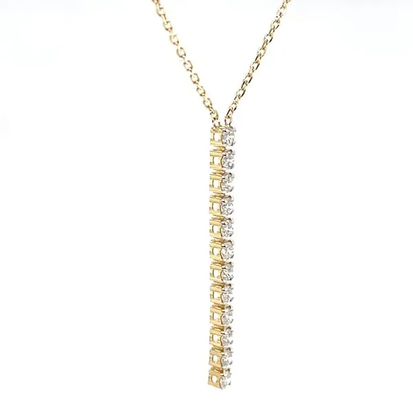 14K Yellow Gold Diamond Pendant Necklace Image 3 Minor Jewelry Inc. Nashville, TN