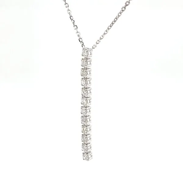 14K White Gold Diamond Pendant Necklace Image 2 Minor Jewelry Inc. Nashville, TN