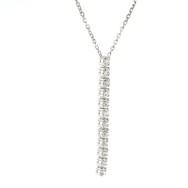 14K White Gold Diamond Pendant Necklace Image 3 Minor Jewelry Inc. Nashville, TN