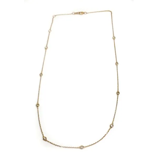 14K Yellow Gold Diamond Necklace similar item image