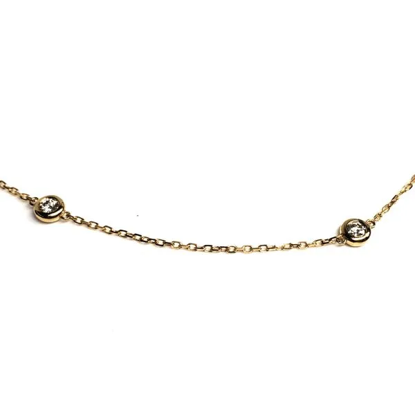 14K Yellow Gold Diamond Necklace Image 4 Minor Jewelry Inc. Nashville, TN