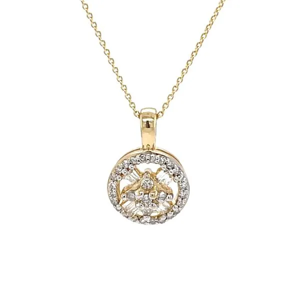 10K Yellow Gold Estate Multi-Cut Diamond Pendant Necklace Minor Jewelry Inc. Nashville, TN
