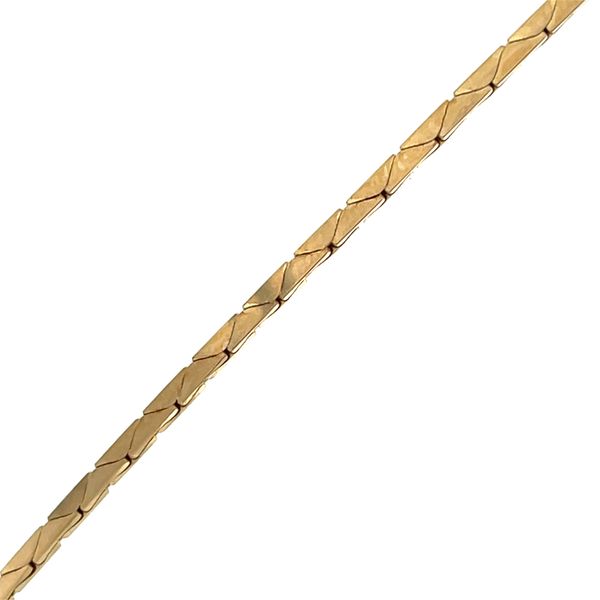 14K Yellow Gold Mined Diamond Estate Necklace Image 2 Minor Jewelry Inc. Nashville, TN