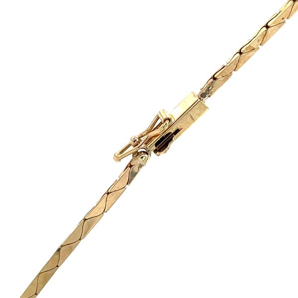 14K Yellow Gold Mined Diamond Estate Necklace Image 3 Minor Jewelry Inc. Nashville, TN