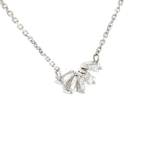 14K White Gold Mined Diamond Necklace Image 2 Minor Jewelry Inc. Nashville, TN