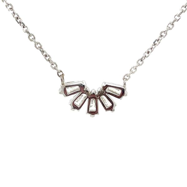 14K White Gold Mined Diamond Necklace Image 4 Minor Jewelry Inc. Nashville, TN