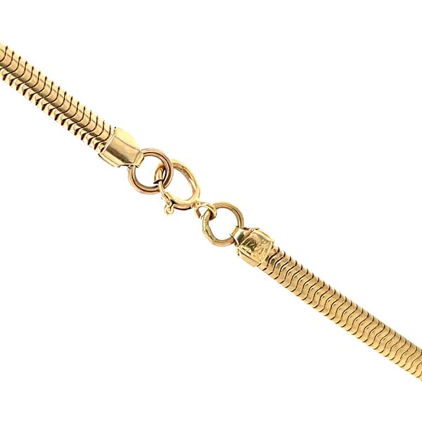 14K Yellow Gold Estate Mined Diamond Necklace Image 2 Minor Jewelry Inc. Nashville, TN