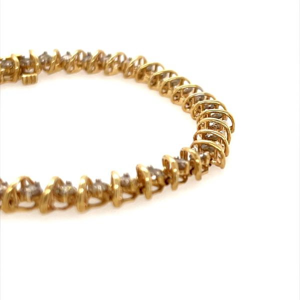 14K Yellow Gold Bracelet With Diamonds Image 2 Minor Jewelry Inc. Nashville, TN