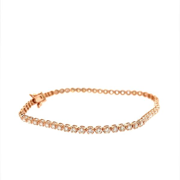 14K Rose Gold Diamond Tennis Bracelet Image 2 Minor Jewelry Inc. Nashville, TN