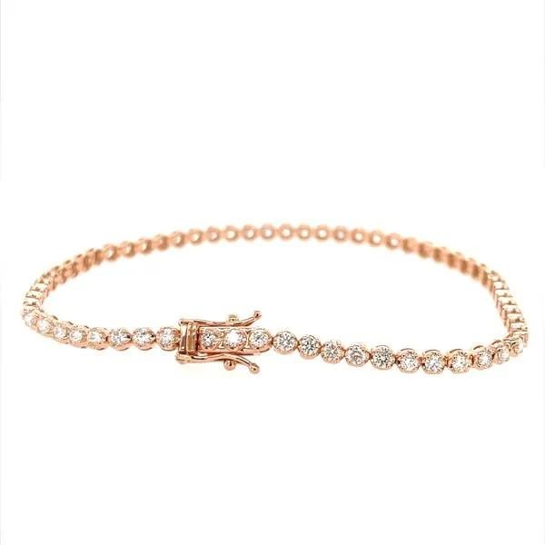 14K Rose Gold Diamond Tennis Bracelet Minor Jewelry Inc. Nashville, TN