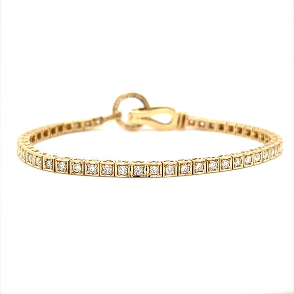 14K Yellow Gold Diamond Tennis Bracelet Image 2 Minor Jewelry Inc. Nashville, TN