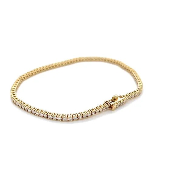 14k Yellow Gold Diamond Tennis Bracelet Image 3 Minor Jewelry Inc. Nashville, TN