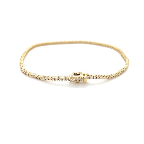 14k Yellow Gold and Diamond Tennis Bracelet 1.00 cttw Minor Jewelry Inc. Nashville, TN