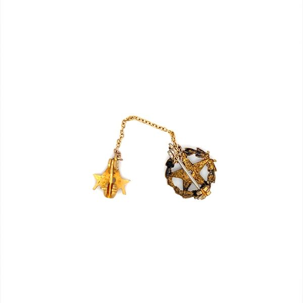 10K Yellow Gold EstateMasonic Tie Pin with Diamond Chip Image 3 Minor Jewelry Inc. Nashville, TN