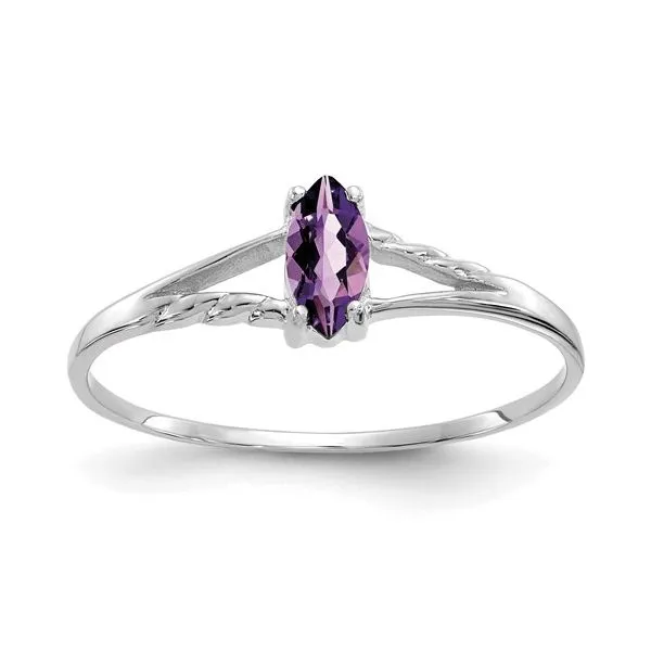 10K White Gold Marquise Amethyst Ring similar item image