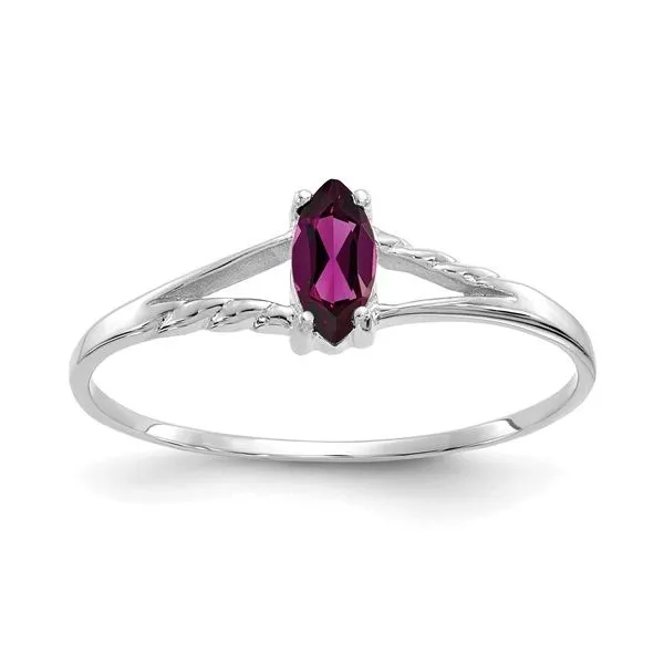 10K White Gold Garnet Ring similar item image