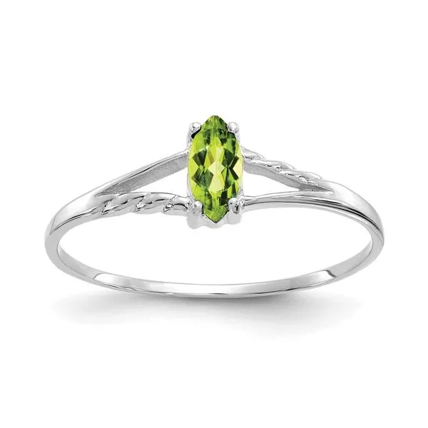 10K White Gold Peridot Ring similar item image