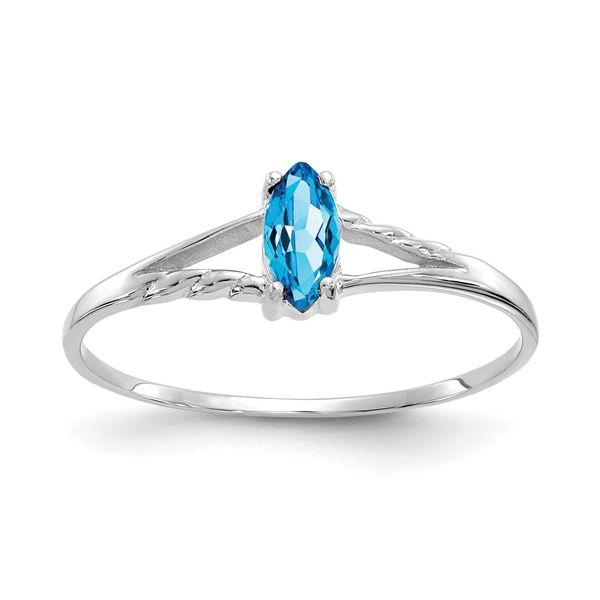 10K White Gold Swiss Blue Topaz Ring Minor Jewelry Inc. Nashville, TN