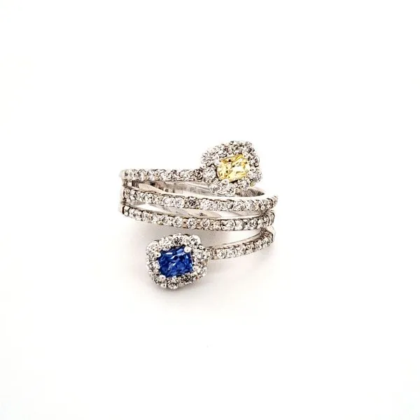 14K White Gold Sapphire and Diamond Ring similar item image