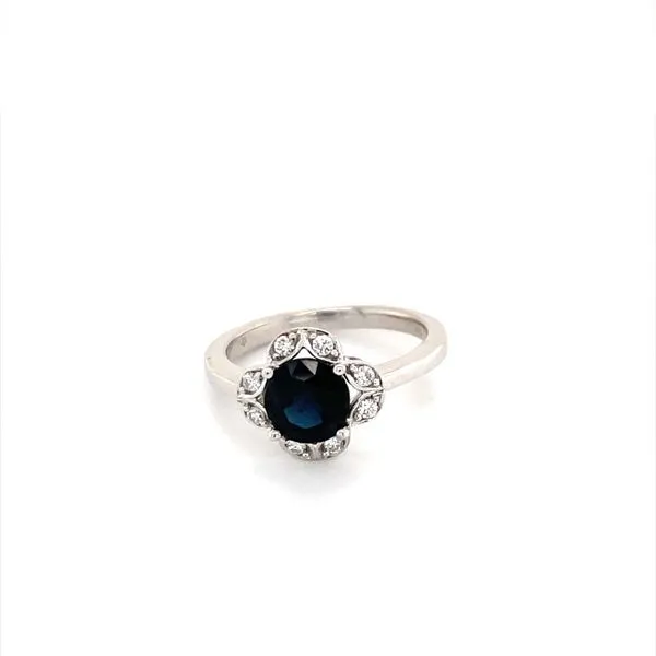 14K White Gold Sapphire and Diamond Ring similar item image