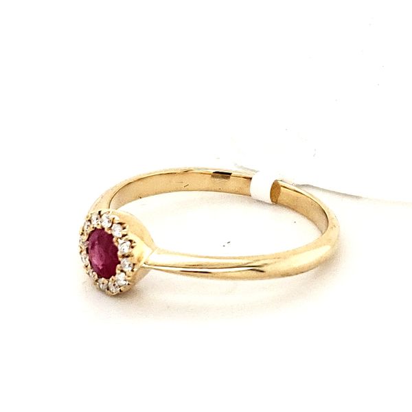 14K Yellow Gold Ruby and Diamond Ring Image 2 Minor Jewelry Inc. Nashville, TN