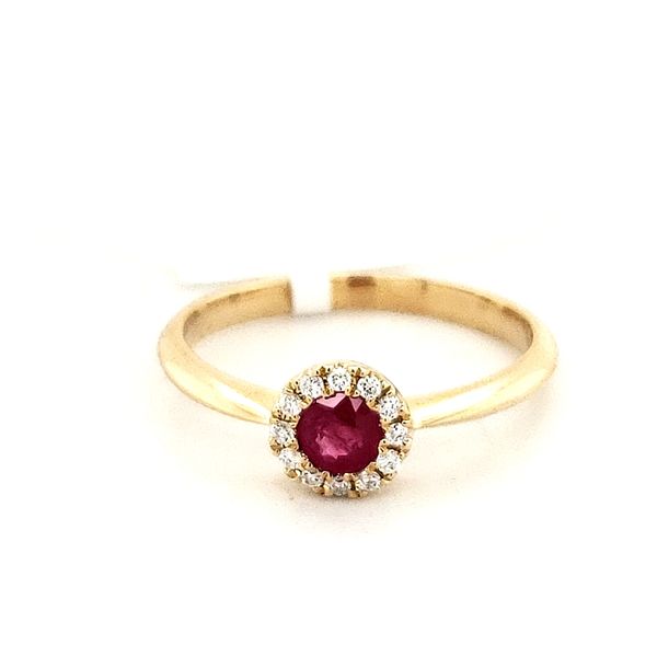 14K Yellow Gold Ruby and Diamond Ring Minor Jewelry Inc. Nashville, TN