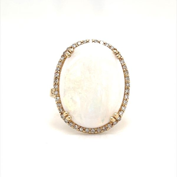 14K Yellow Gold Opal and Diamond Ring Minor Jewelry Inc. Nashville, TN