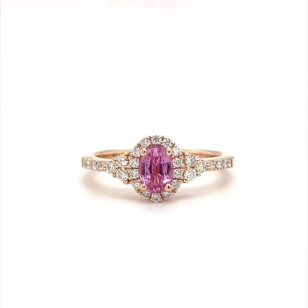 14K Rose Gold Pink Sapphire and Diamond Fashion Ring Minor Jewelry Inc. Nashville, TN