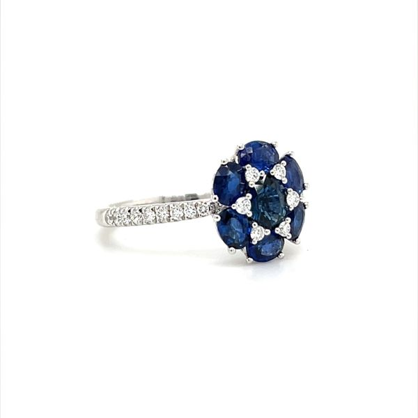18K White Gold Sapphire and Diamond Fashion Ring Image 2 Minor Jewelry Inc. Nashville, TN