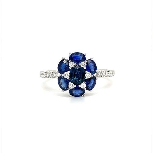 18K White Gold Sapphire and Diamond Fashion Ring Minor Jewelry Inc. Nashville, TN