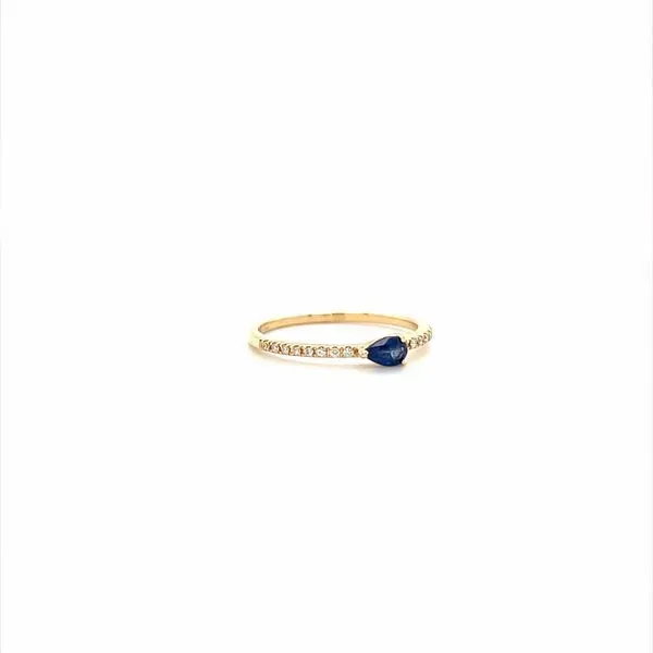 14K Yellow Gold Sapphire and Diamond Fashion Ring Image 2 Minor Jewelry Inc. Nashville, TN