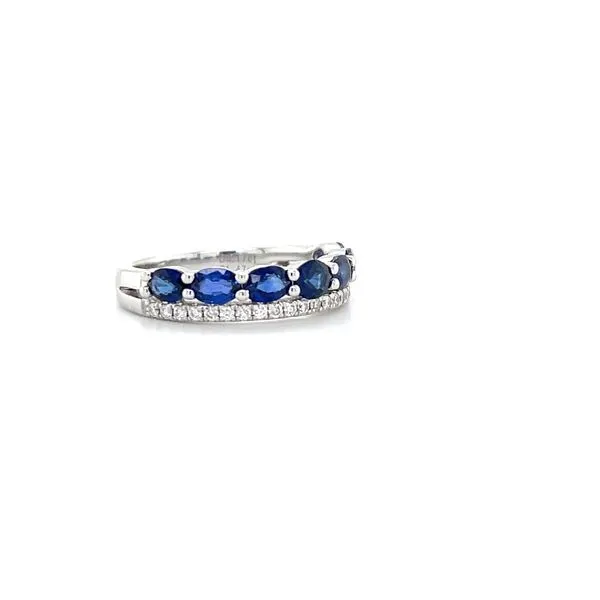18K White Gold Diamond and Sapphire Ring Image 2 Minor Jewelry Inc. Nashville, TN