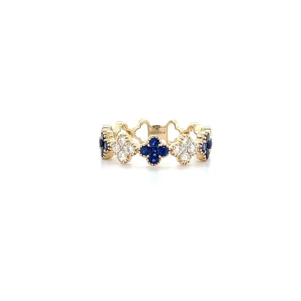 14K Yellow Gold Diamond and Sapphire Ring Minor Jewelry Inc. Nashville, TN