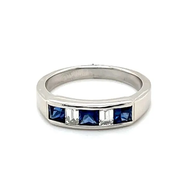 Platinum Sapphire and Diamond Ring Minor Jewelry Inc. Nashville, TN