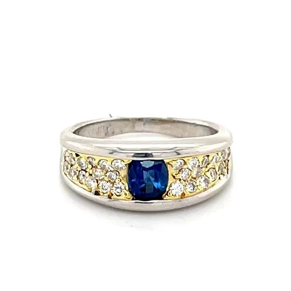 Platinum Sapphire and Diamond Ring Minor Jewelry Inc. Nashville, TN